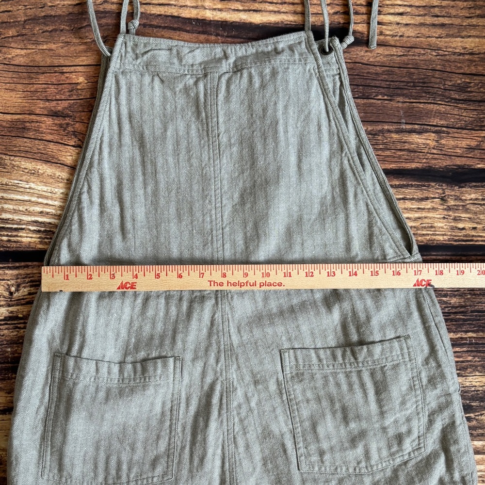 Levitate Dune Hemp Grey Herringbone Romper Shortall Shorts Overalls Jumper Large - Picture 7 of 8